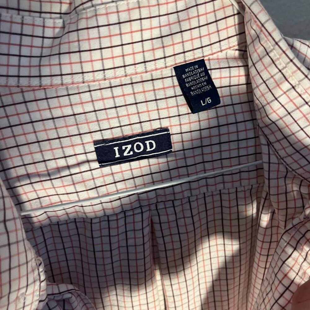 IZod L Long Sleeve Button Down Dress